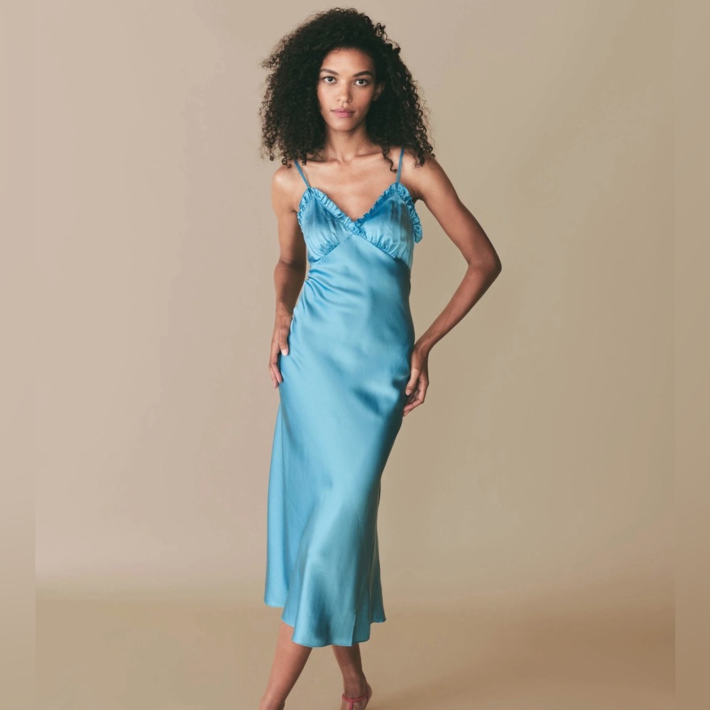 Doen Sandia maxi dress in blue topaz